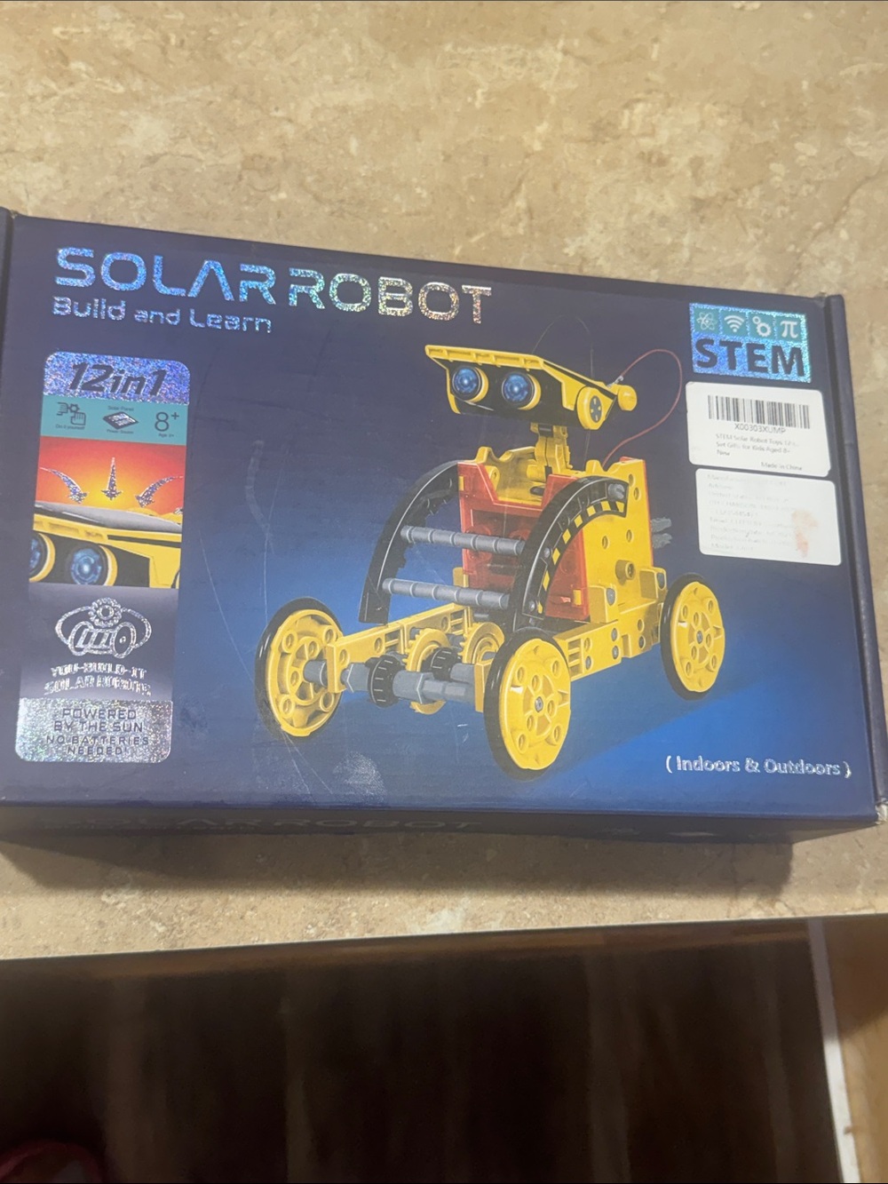 12-in-1 Solar Robot Building Kit - Yellow Components